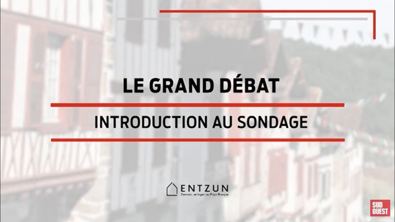 Conférence 1 - "Demain, se loger au Pays basque ?"