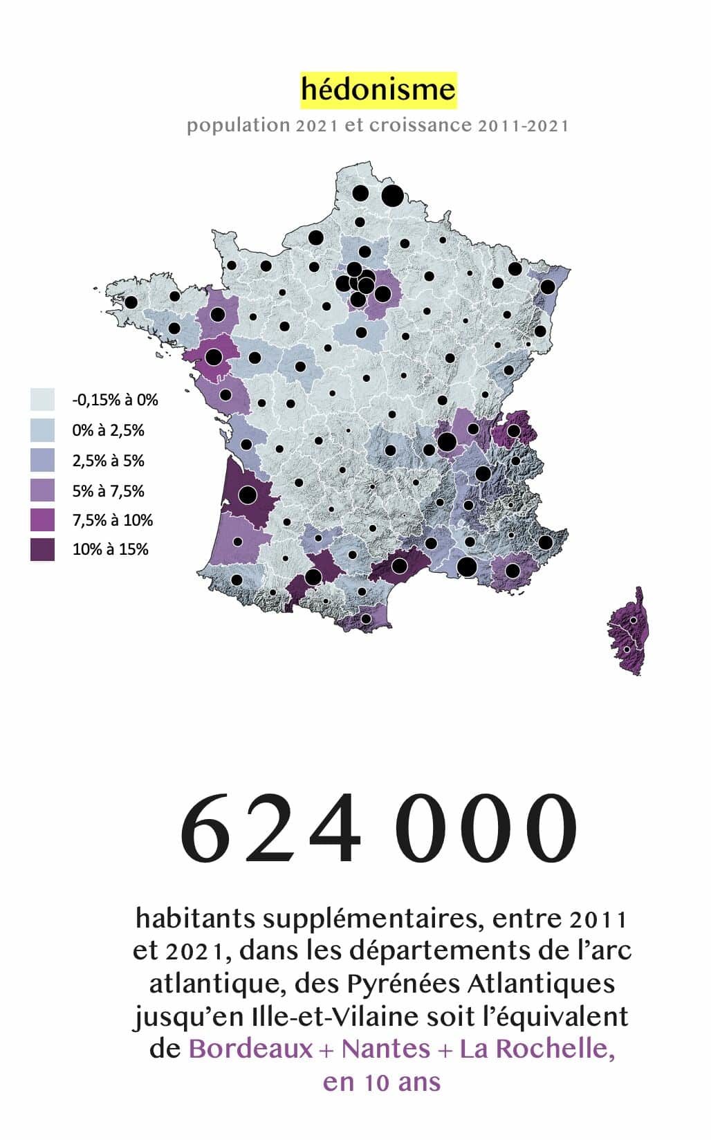 Croissance de la population du littoral ouest, 2011-2022