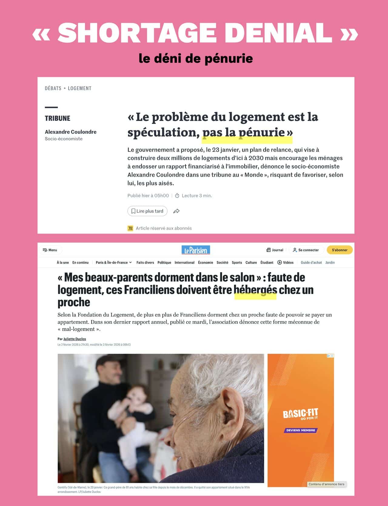 Quand on nie la pénurie, on fabrique la crise