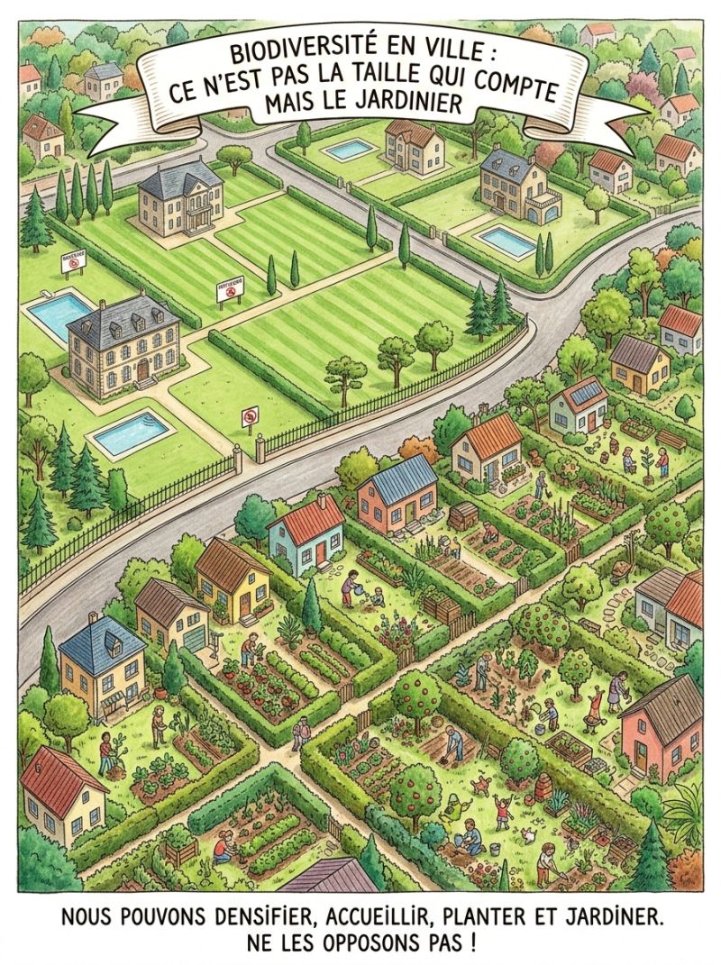 Densification douce et biodiversité : pourquoi le « petit » jardin est un meilleur levier de transition ?