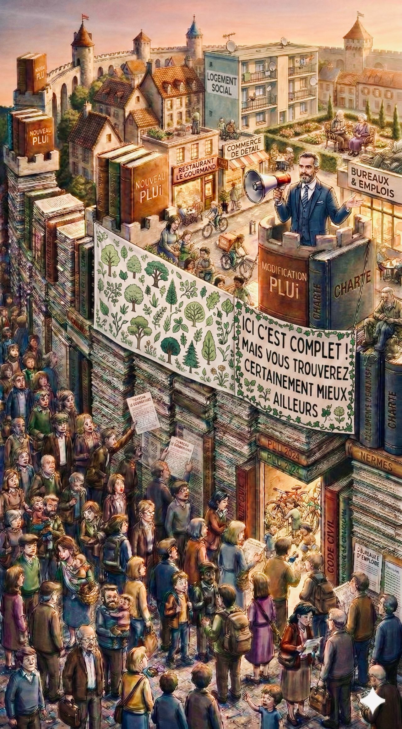 Aujourd’hui, on défend ses privilèges urbains grâce à des murs de papier