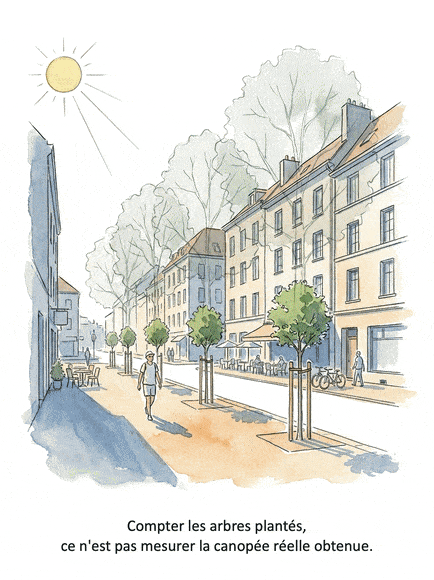 Canopée urbaine&nbsp;: et si on faisait fausse route en comptant les arbres &nbsp;?