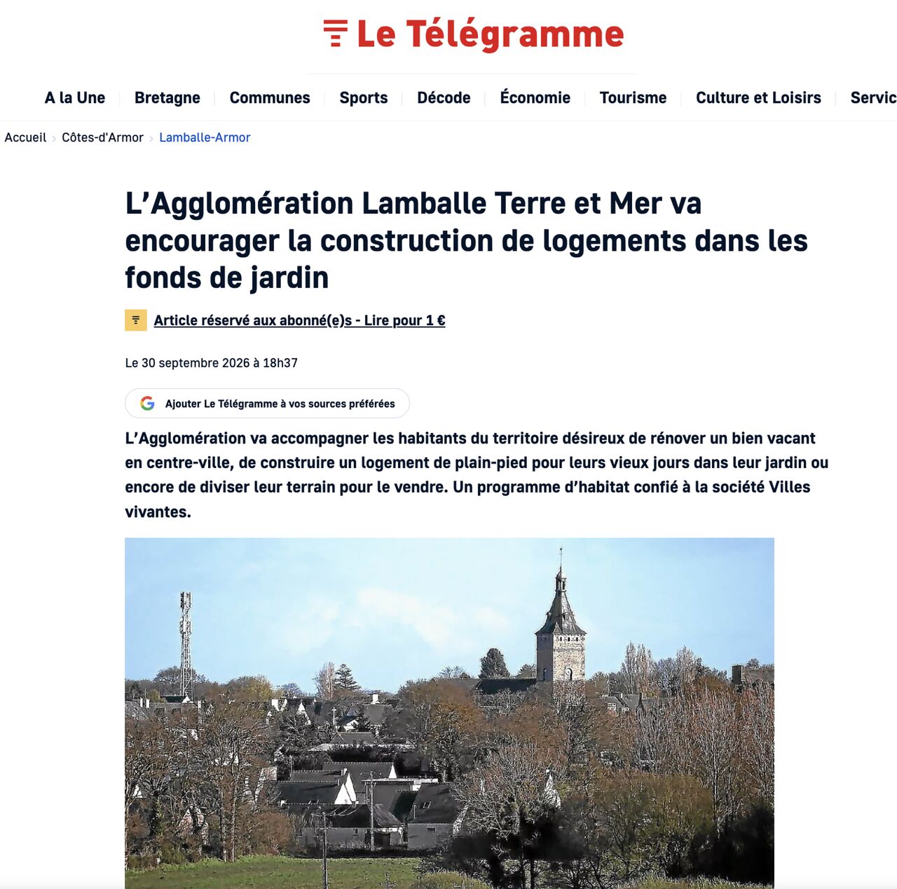 Opération BIMBY BUNTI : l&rsquo;équivalent d’un beau lotissement… mais sans lotissement !